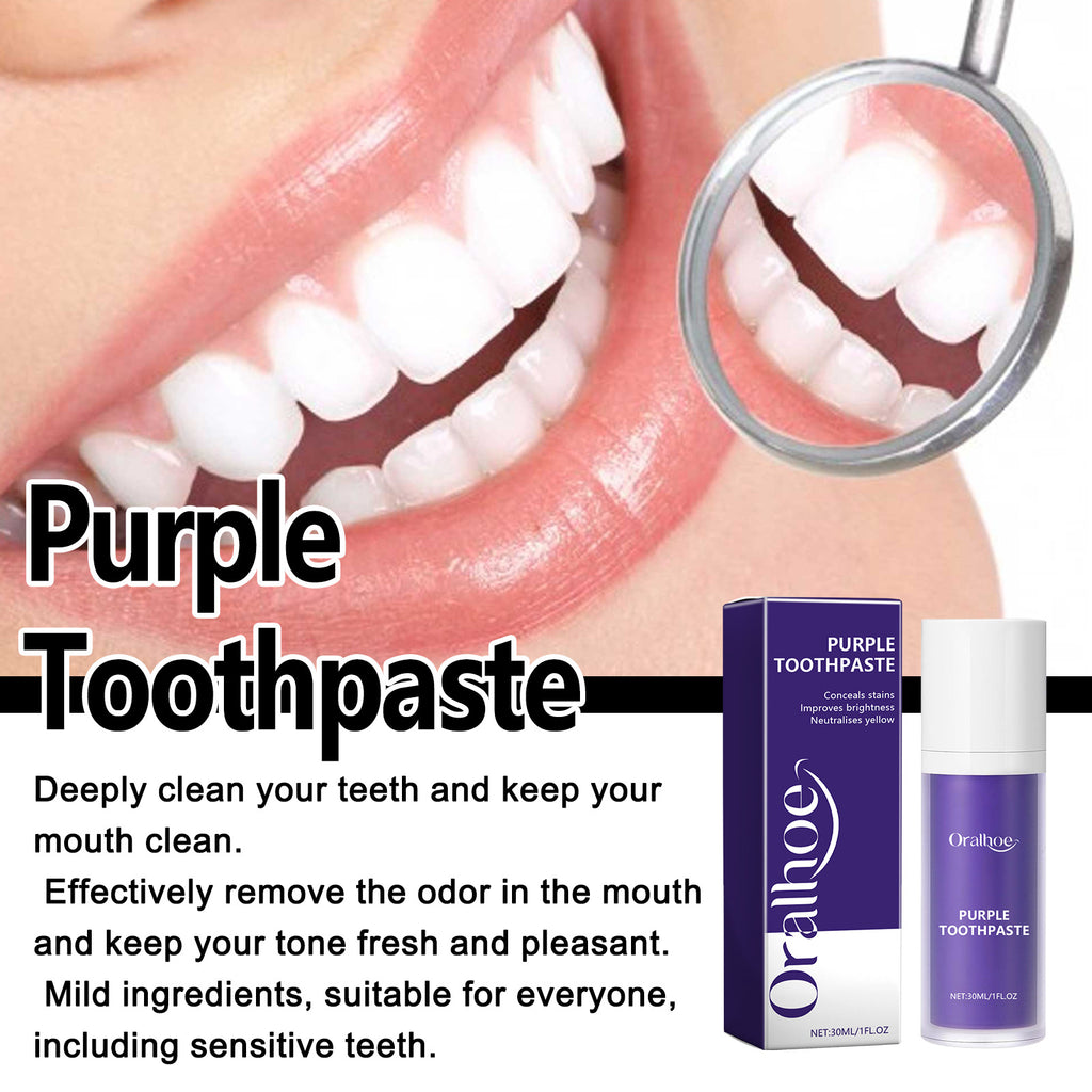Dentifrice Violet Klaar™ — Blanchiment & Correction de Teinte